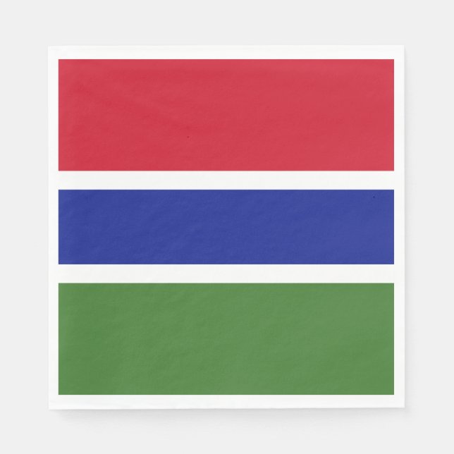 Guardanapo De Papel Bandeira da Gâmbia (Frente)