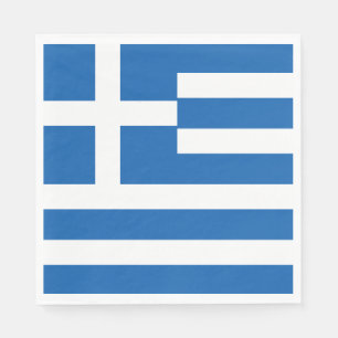 Guardanapo De Papel Bandeira da Grécia grega