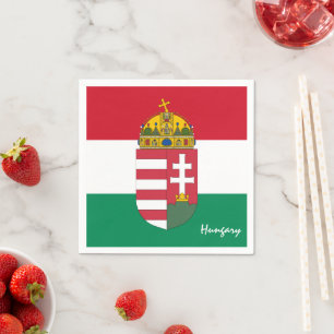 Guardanapo De Papel Bandeira da Hungria, emblem/esportes