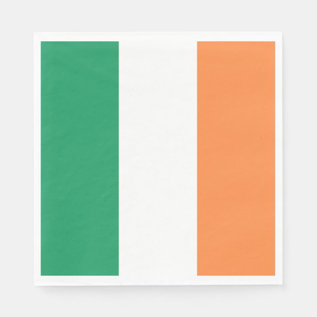 Guardanapo De Papel Bandeira da Irlanda (Frente)