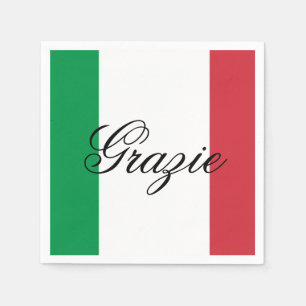 Guardanapo De Papel Bandeira da Itália Orgulho Italiano País Europa