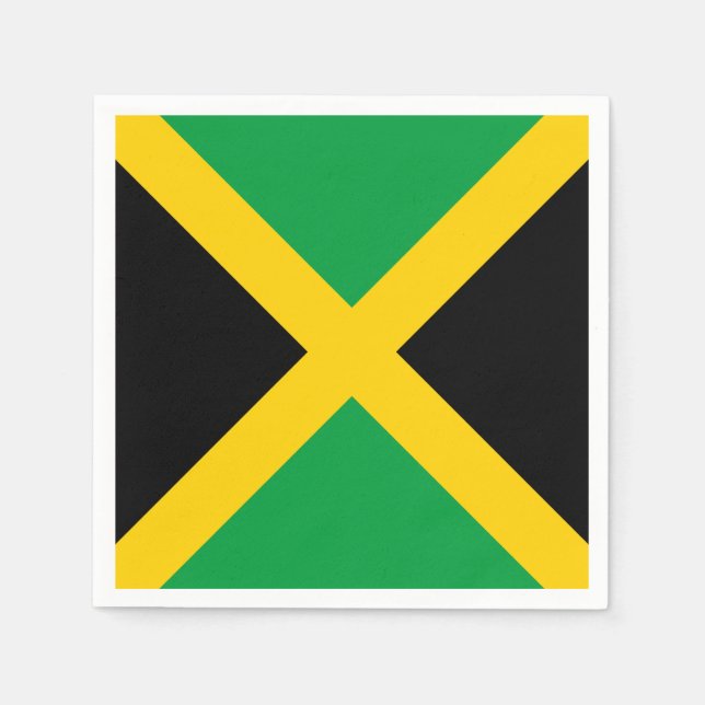 Guardanapo De Papel bandeira da Jamaica (Frente)