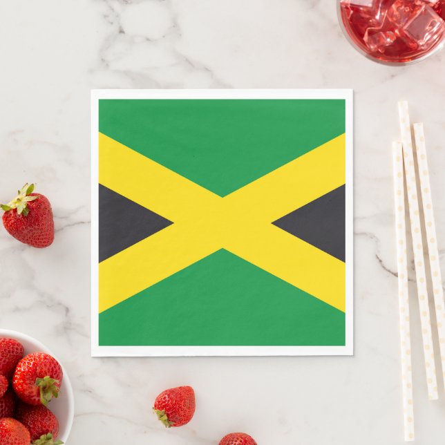 Guardanapo De Papel bandeira da Jamaica (Insitu)