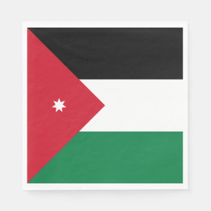 Guardanapo De Papel Bandeira da Jordânia
