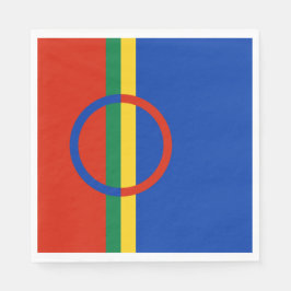 Guardanapo De Papel Bandeira da Lapónia (Natal) (Sami) (Laplander)