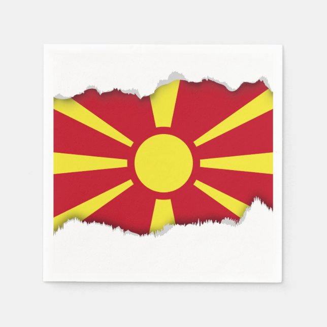 Guardanapo De Papel Bandeira da Macedônia (Frente)