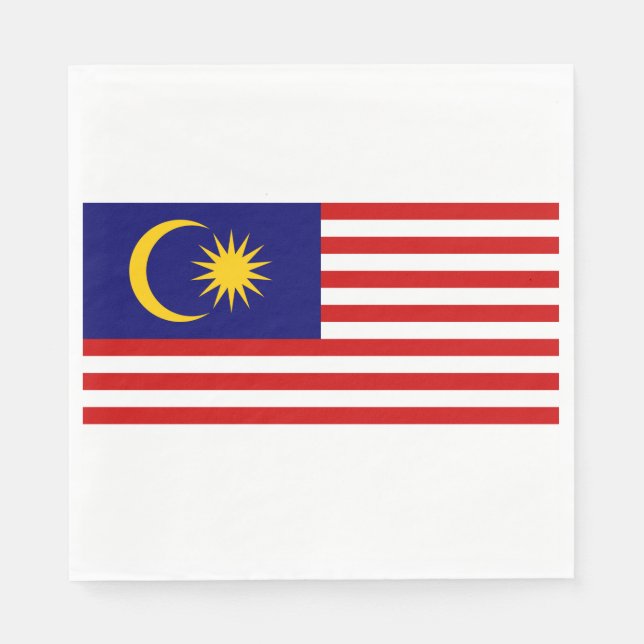 Guardanapo De Papel Bandeira da Malásia (Frente)