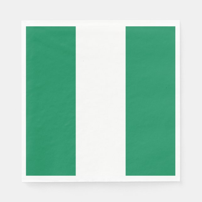 Guardanapo De Papel Bandeira da Nigéria (Frente)
