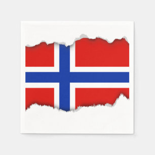 Guardanapo De Papel Bandeira da Noruega