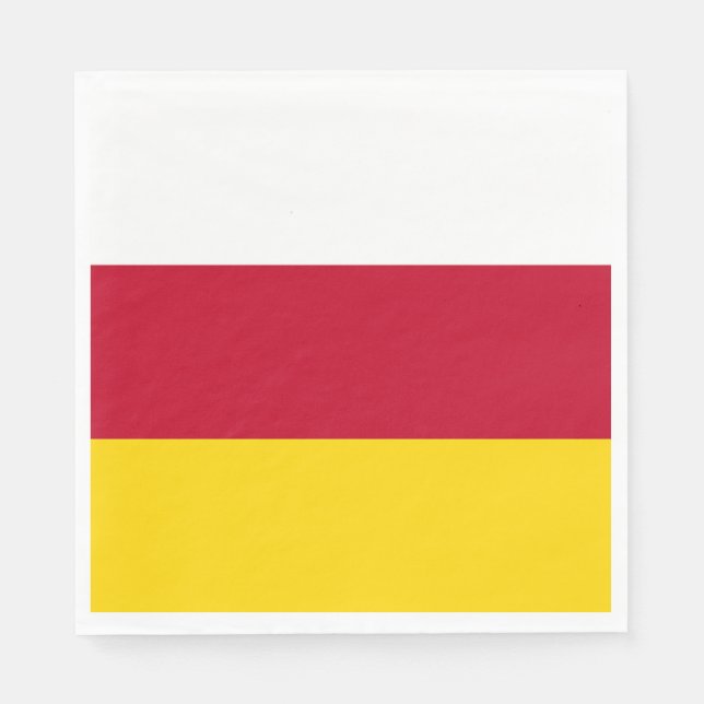 Guardanapo De Papel Bandeira da Ossétia do Norte (Frente)