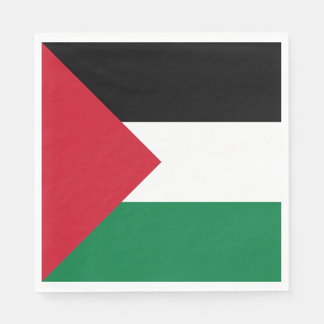 Guardanapo De Papel Bandeira da Palestina (Frente)