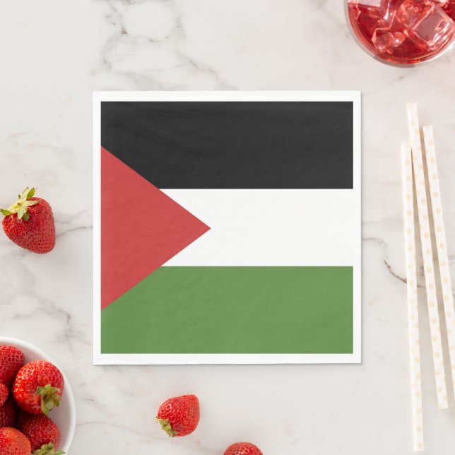 Guardanapo De Papel bandeira da Palestina (Insitu)