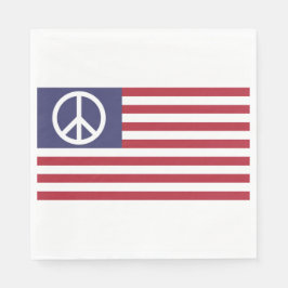Guardanapo De Papel Bandeira da Paz dos Estados Unidos