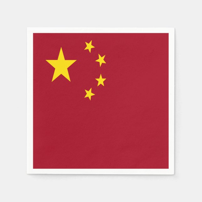 Guardanapo De Papel Bandeira da República da China da pessoas (Frente)