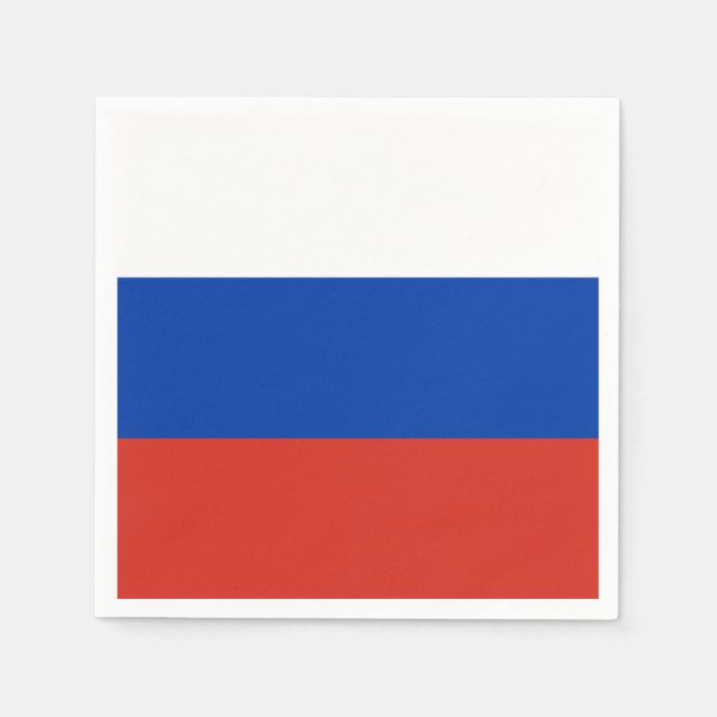Guardanapo De Papel Bandeira da Rússia (Frente)