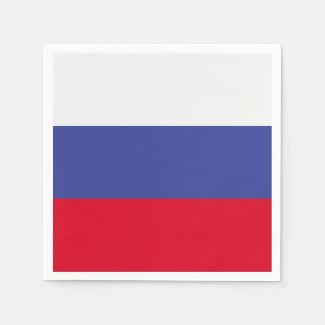 Guardanapo De Papel Bandeira da Rússia (Frente)