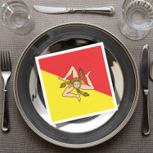 Bandeira da Sicília Jantar e Festa da Partida Sici