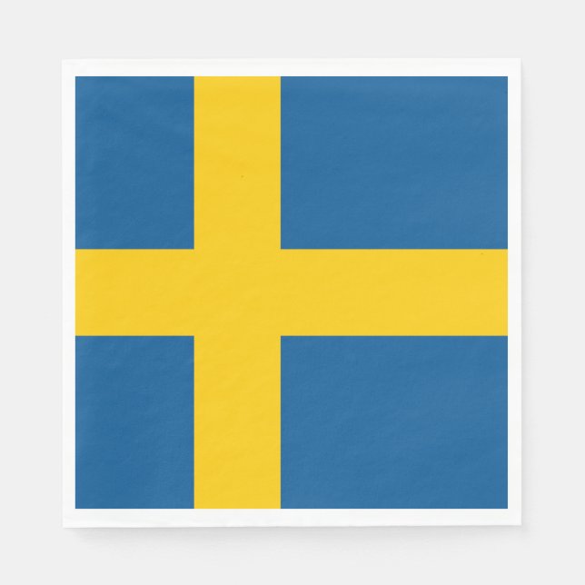 Guardanapo De Papel Bandeira da Suécia (Frente)