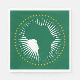 Guardanapo De Papel Bandeira da União Africana (África) (Panafrica)
