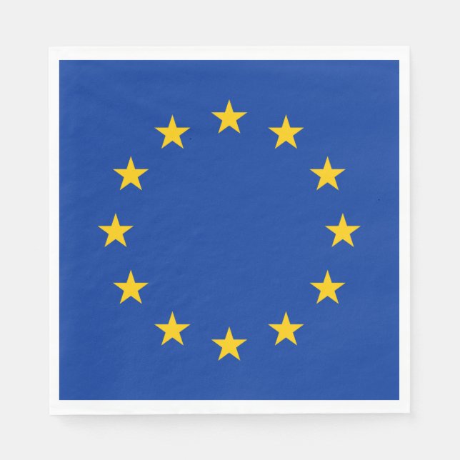 Guardanapo De Papel Bandeira da União Europeia (Frente)