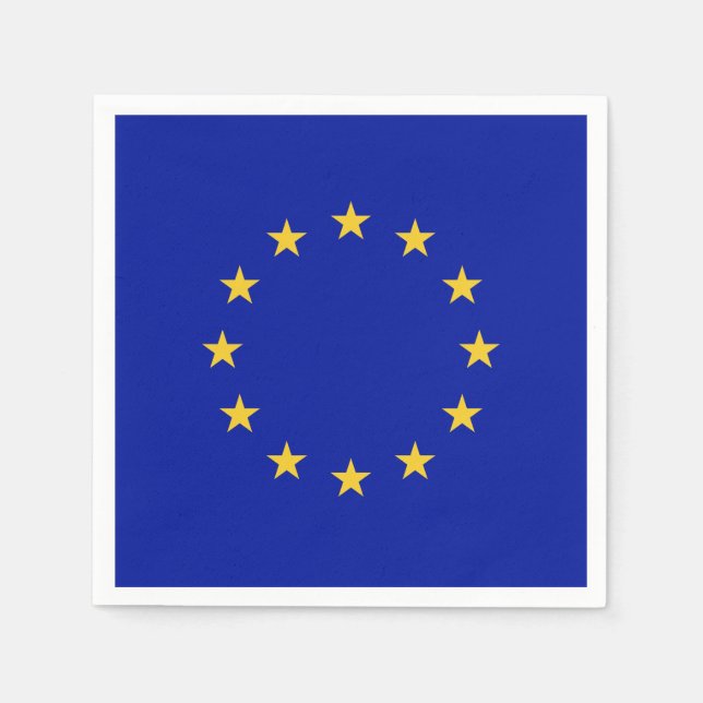 Guardanapo De Papel Bandeira da União Europeia (Frente)