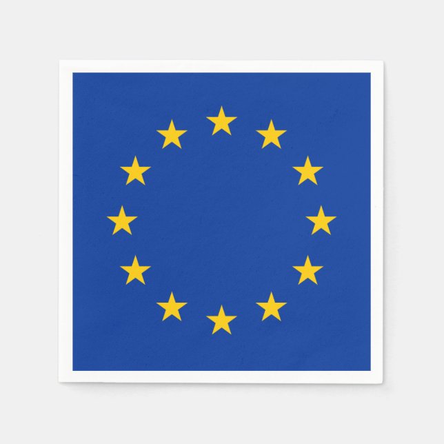Guardanapo De Papel Bandeira da União Europeia (UE) (Europa) (Frente)