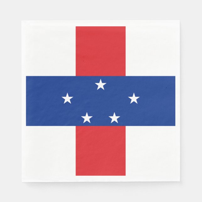 Guardanapo De Papel Bandeira das Antilhas Holandesas (Frente)
