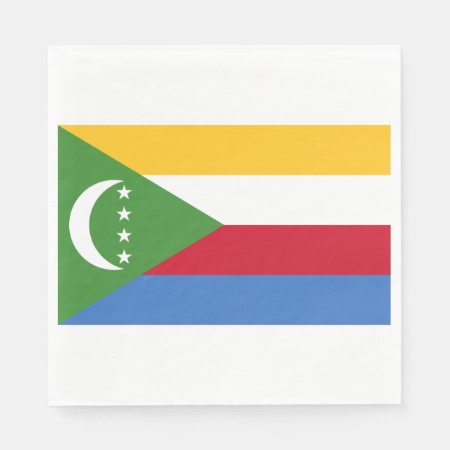 Guardanapo De Papel Bandeira das Comores (Frente)