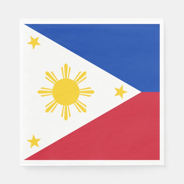 Guardanapo De Papel Bandeira das Filipinas (Frente)