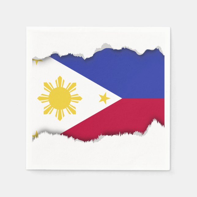 Guardanapo De Papel Bandeira das Filipinas (Frente)