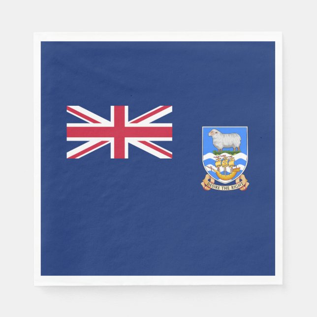 Guardanapo De Papel Bandeira das Ilhas Malvinas (Frente)