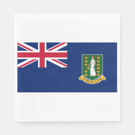Guardanapo De Papel Bandeira das Ilhas Virgens Britânicas (BVI)