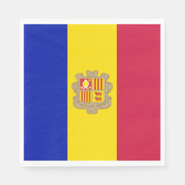 Guardanapo De Papel Bandeira de Andorra