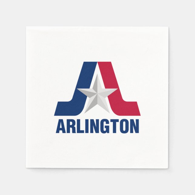 Guardanapo De Papel Bandeira de Arlington, Texas Napkins (Frente)