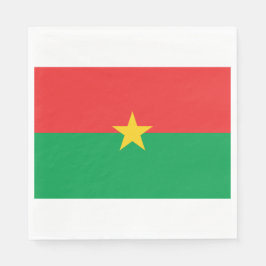 Guardanapo De Papel Bandeira de Burquina Fasso