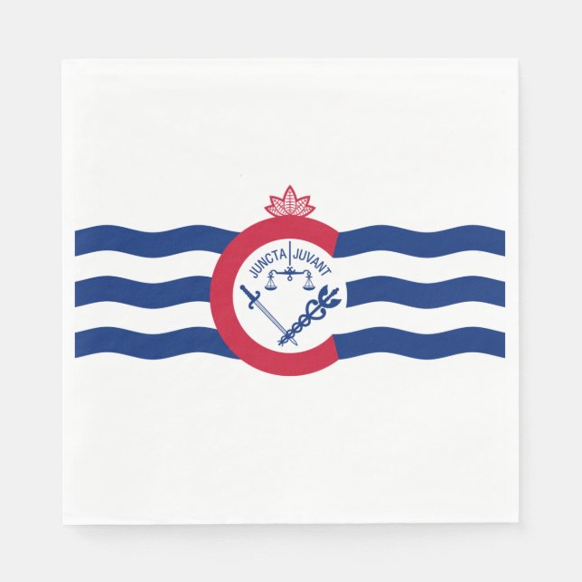 Guardanapo De Papel Bandeira de Cincinnati (Ohio) (Frente)