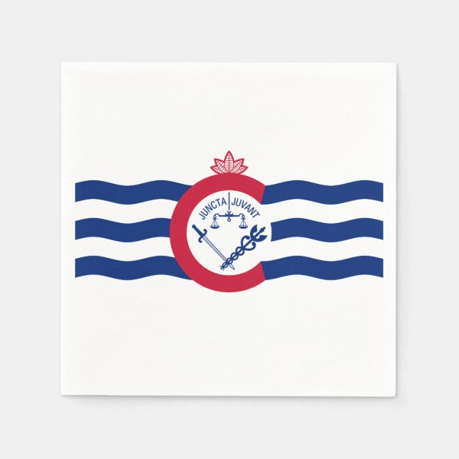 Guardanapo De Papel Bandeira de Cincinnati, Ohio Napkins (Frente)