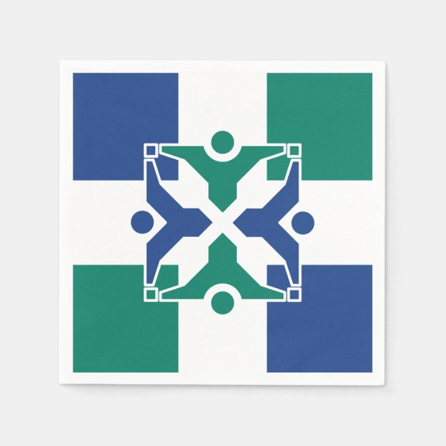 Guardanapo De Papel Bandeira de Columbia, Missouri (Frente)