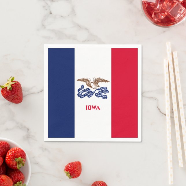Guardanapo De Papel Bandeira de Iowa (Insitu)