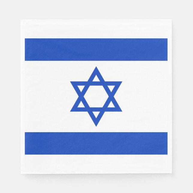 Guardanapo De Papel Bandeira de Israel (Frente)