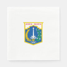 Bandeira de Jacarta (Cidade Capital da Indonésia)