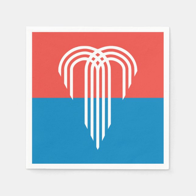 Guardanapo De Papel Bandeira de Kansas City (Missouri) (Frente)