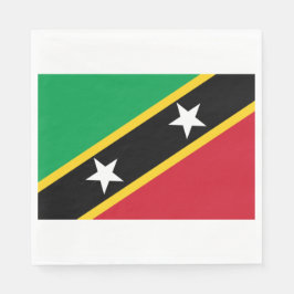 Guardanapo De Papel Bandeira de Kitts e Nevis Santos (Caribe)