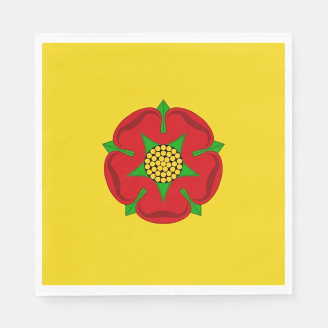 Guardanapo De Papel Bandeira de Lancashire (Frente)