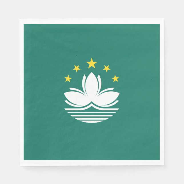 Guardanapo De Papel Bandeira de Macau (região chinesa) (Frente)