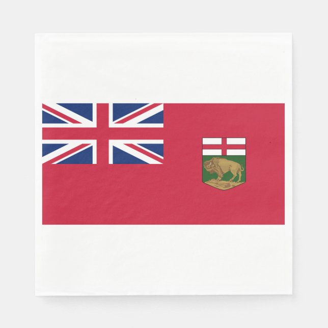 Guardanapo De Papel Bandeira de Manitoba (Frente)