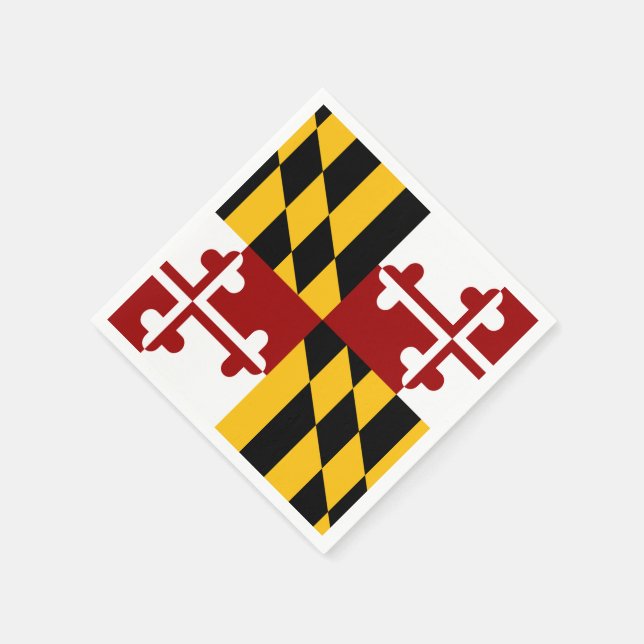 Guardanapo De Papel bandeira de Maryland (Canto)