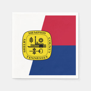 Guardanapo De Papel Bandeira de Memphis, Tennessee Napkins