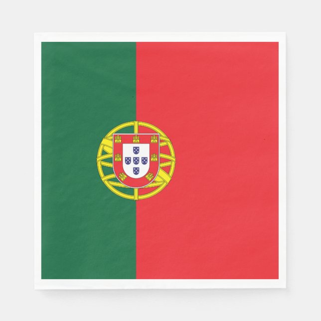 Guardanapo De Papel Bandeira de Portugal (Frente)