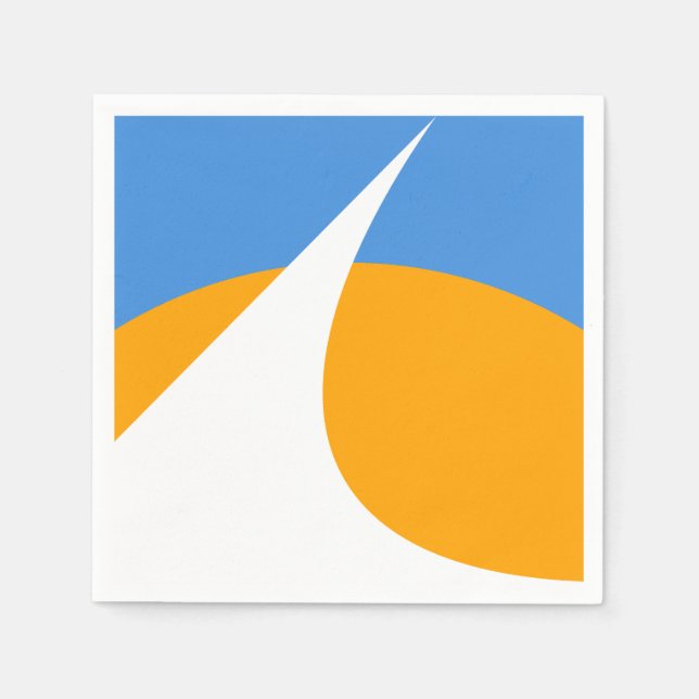 Guardanapo De Papel Bandeira de Redim, Califórnia (Frente)